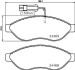 Комплект тормозных колодок, дисковый механизм HELLA 8DB355020661 (фото 1)