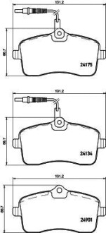 Колодки тормозные дисковые HELLA 8DB355020671