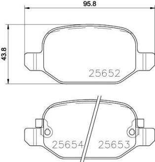 Гальмівні колодки (набір) HELLA 8DB355020761