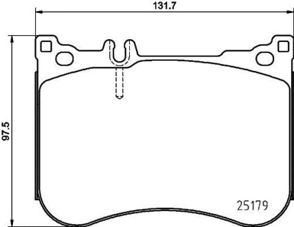 Колодки гальмівні дискові комплект; передн. HELLA 8DB355021-211