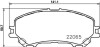 Комплект тормозных колодок, дисковый механизм HELLA 8DB355021691 (фото 2)