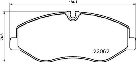 Комплект тормозных колодок, дисковый механизм HELLA 8DB355021961