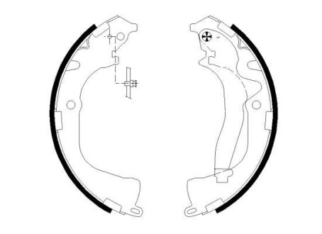 Комплект тормозных колодок HELLA 8DB355022061