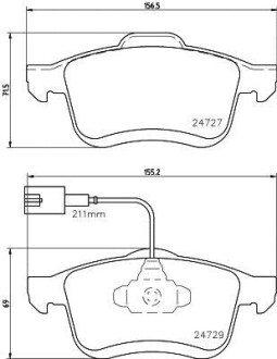 Гальмівні колодки (набір) HELLA 8DB355024691