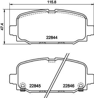 Klocki ham. tyі JEEP HELLA 8DB355039411 (фото 1)