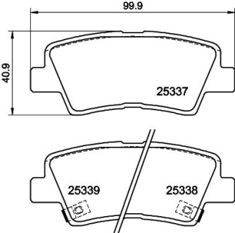 Klocki ham. tył HY KIA HELLA 8DB355040171