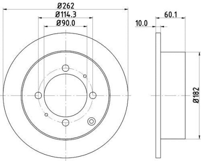 Тормозной диск HELLA 8DD 355 107-331