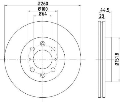 Тормозной диск HELLA 8DD 355 110-321