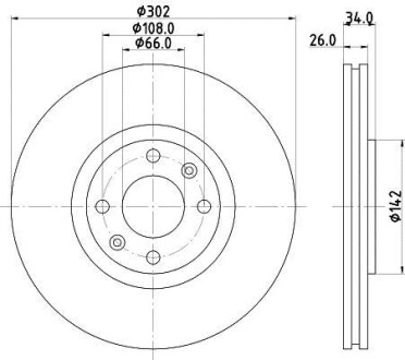 Тормозной диск HELLA 8DD355111321