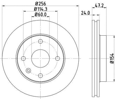 Тормозной диск HELLA 8DD 355 111-351