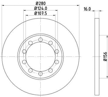 Тормозной диск HELLA 8DD355113291