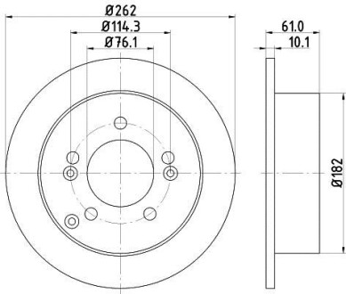 Тормозной диск HELLA 8DD 355 113-641