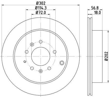 Тормозной диск HELLA 8DD355115-791