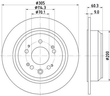 Тормозной диск HELLA 8DD355116-111