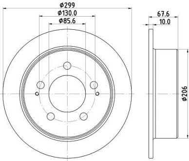 Тормозной диск HELLA 8DD 355 116-341