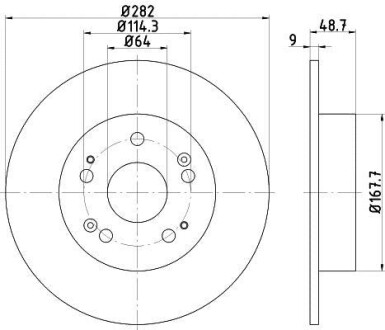 Тормозной диск HELLA 8DD 355 116-521