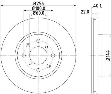 Тормозной диск HELLA 8DD355117371