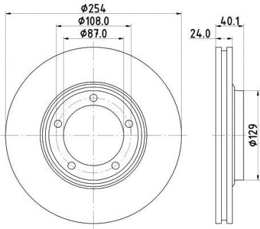 Тормозной диск HELLA 8DD 355 117-381