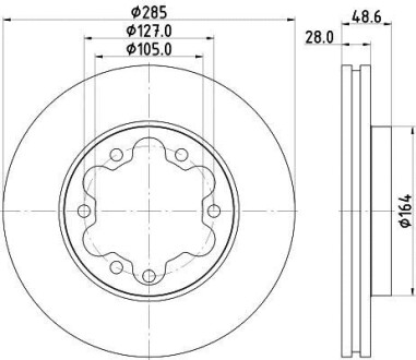 Тормозной диск HELLA 8DD355117421