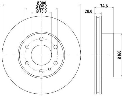 Тормозной диск HELLA 8DD355117471