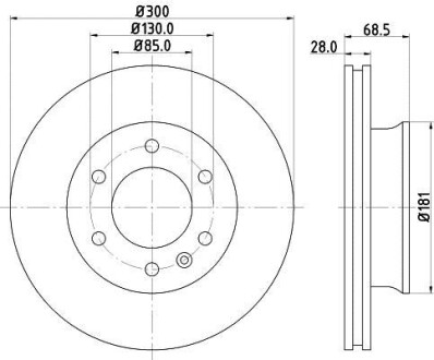 Тормозной диск HELLA 8DD355117-621