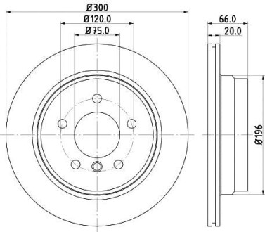 Диск гальмівний 54549PRO HELLA 8DD 355 117-831