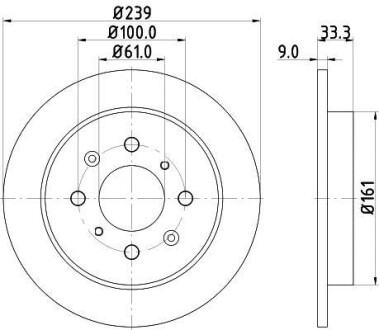 Тормозной диск HELLA 8DD355117871