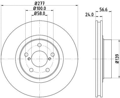 Тормозной диск HELLA 8DD 355 118-101