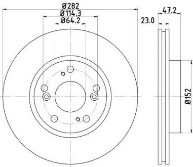 Тормозной диск HELLA 8DD355118131