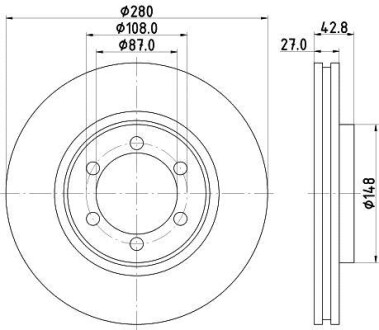 Тормозной диск HELLA 8DD355118681