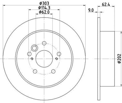 Тормозной диск HELLA 8DD355118721