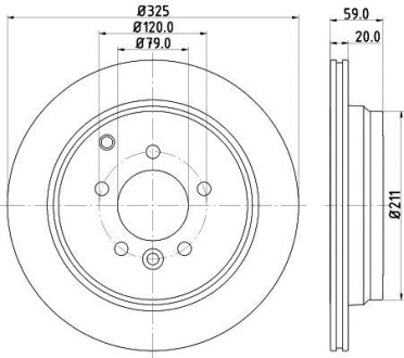 Тормозной диск HELLA 8DD355118771