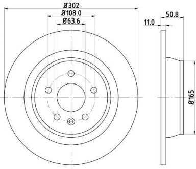 Тормозной диск HELLA 8DD355118841