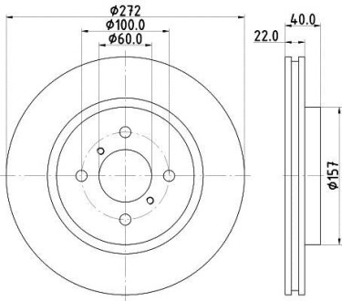 Тормозной диск HELLA 8DD355119-471