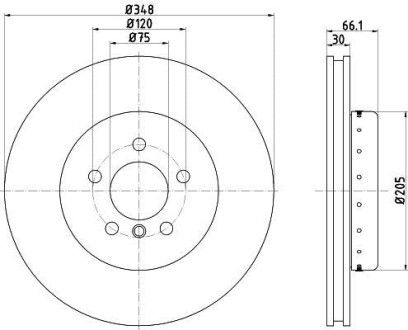 Тормозной диск HELLA 8DD355120651