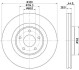 Диск гальмівний передній Nissan X-Trail Renault Koleos II 1.6-2.0D 04.14- HELLA 8DD355125341 (фото 1)