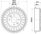 Brake Drum HELLA 8DT355303201 (фото 1)