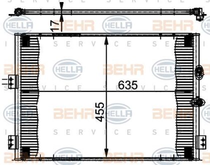 Конденсатор, кондиционер HELLA 8FC 351 302-071