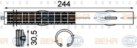 Осушитель, кондиционер HELLA 8FT 351 192-761