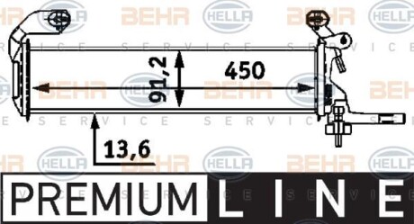 Радіатор, охолодження двигуна HELLA 8MK376712661 (фото 1)