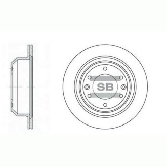 Тормозной диск Hi-Q (SANGSIN) SD1032