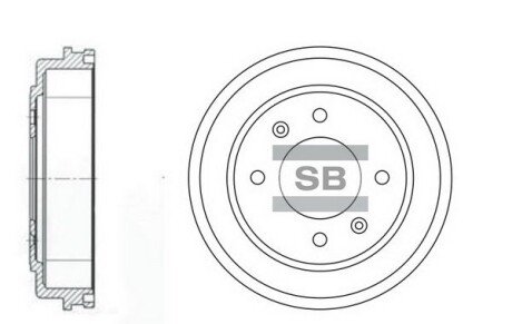 Гальмівний барабан Hi-Q (SANGSIN) SD1039