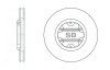 Диск гальмівний (кратно 2) передній (вентильований) Nissan Navara D22 (03-) (D=282.7mm) HI-Q Hi-Q (SANGSIN) SD4214 (фото 1)