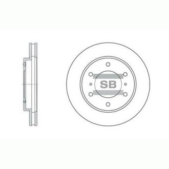 Диск тормозной MITSUBISHI PAJERO III, IV (SANGSIN) SANGSIN Hi-Q (SANGSIN) SD4306