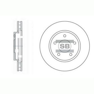 Диск гальмівний MITSUBISHI LANCER Saloon(CYZA)-1.5,1.6,1.8,2.0 передн. (SANGSIN) Hi-Q (SANGSIN) SD4315