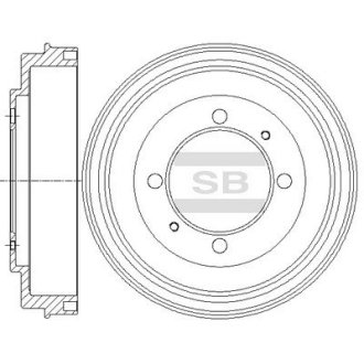 Диск гальмівний SANGSIN Hi-Q (SANGSIN) SD4318