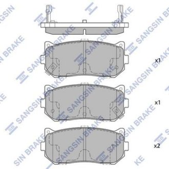 Комплект тормозных колодок. Hi-Q (SANGSIN) SP1079R