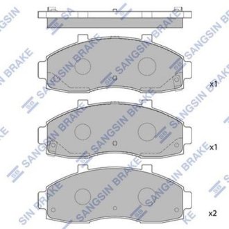 Комплект тормозных колодок. Hi-Q (SANGSIN) SP1091