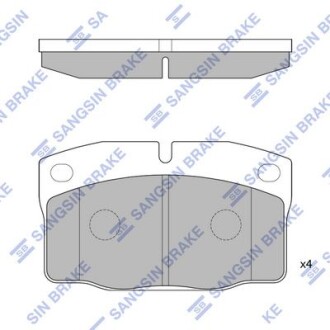 Колодки тормозные передние Opel Vectra C (05-), Volvo S40, V40 Hi-Q (SANGSIN) SP1258