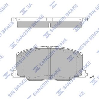 Колодки гальмівні дискові SANGSIN Hi-Q (SANGSIN) SP1436